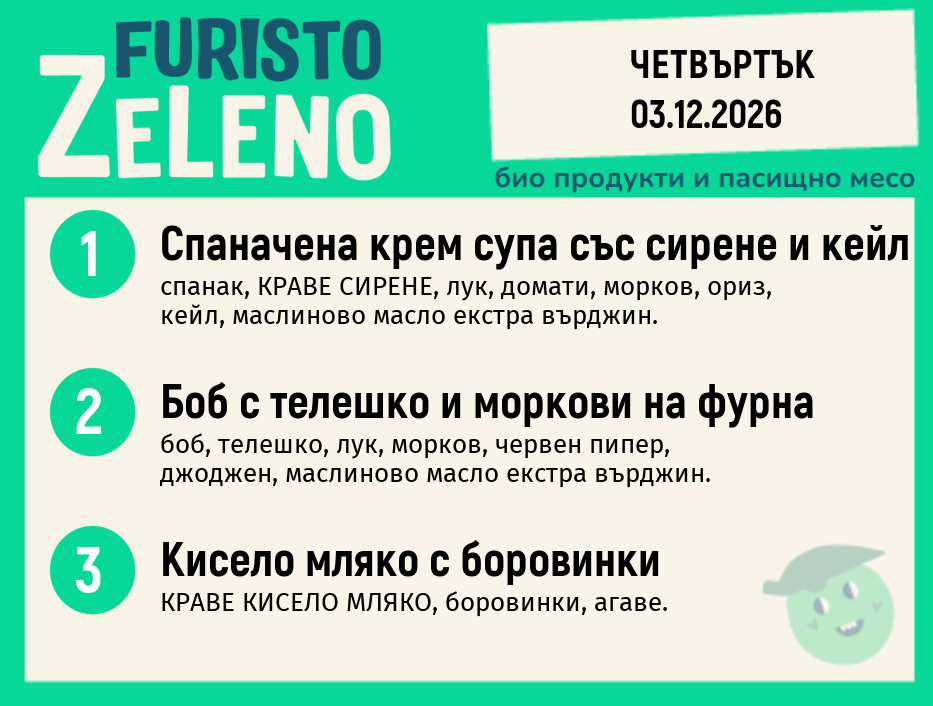 Месно 200 ZeLeno / 03 декември