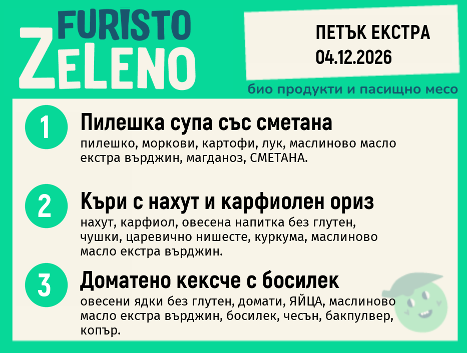 Месно 200 ZeLeno / Екстра 04 декември